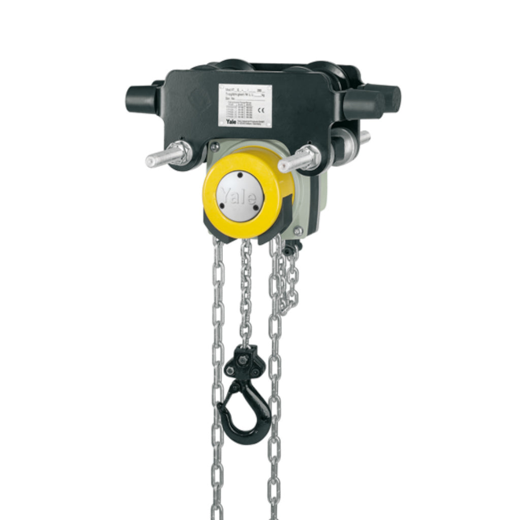 Yalelift 360 Stirnradflaschenzug mit Rollfahrwerk